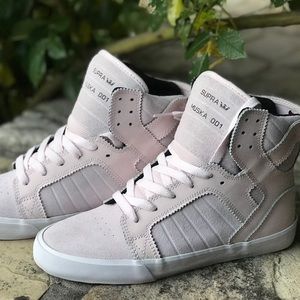 Supra limited edition light pink suede high tops